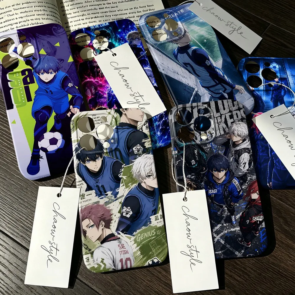 Anime Blue Locks Phone Case for Samsung Galaxy S20 S21 S22 S23 S24 S25 S26 FE Plus Ultra 4G 5G Glossy Film Hard PC Cover
