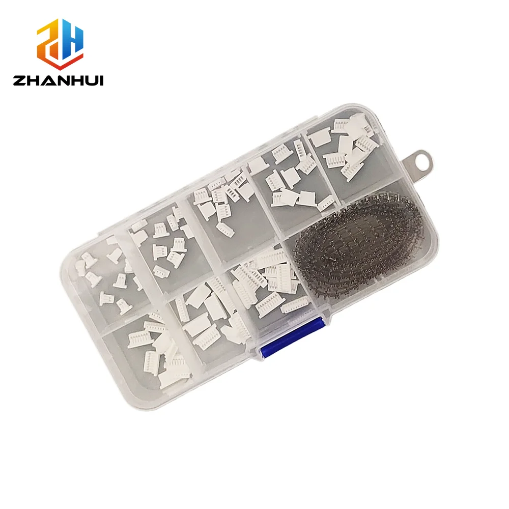 500Pcs JST SH1.0 Connector 1.0mm Pitch 2P 3P 4P 5P 6P 7P 8P 9P 10Pin Plastic Housing Crimp Terminal Set
