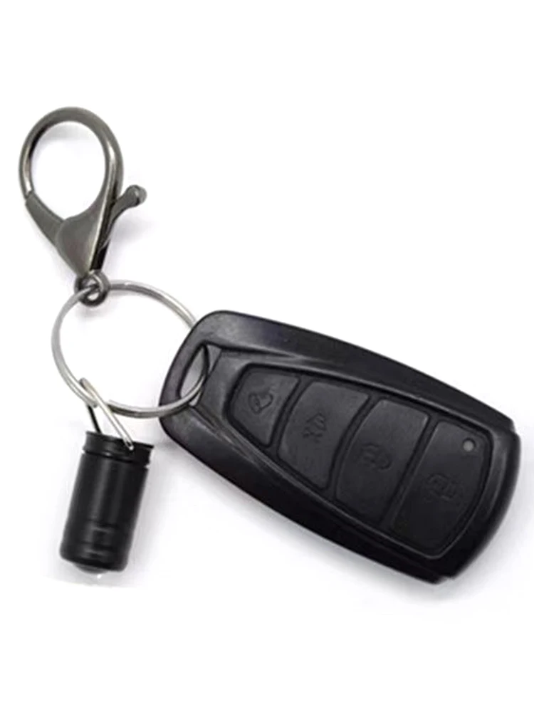 Mini Keychain Flashlight Multifunctional Small Self Defense Light Built-in Battery Mini Bright Flashlight for Outdoor Hiking