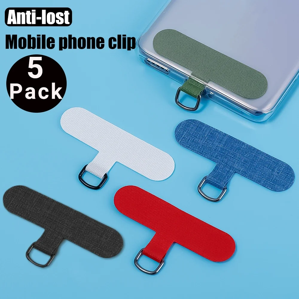 Cell Phone Lanyard Straps Patch Gasket for Mobile Phone Sling Tether Cloth Card Replacement Metal Ring Clip Snap Hang Cord Tabs