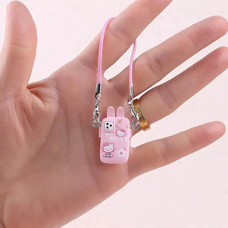 15-17 センチメートル labubu 漫画ペンダントドールハウスミニペンダントモデル漫画かわいい小さなミニ携帯電話飾り子供のギフト