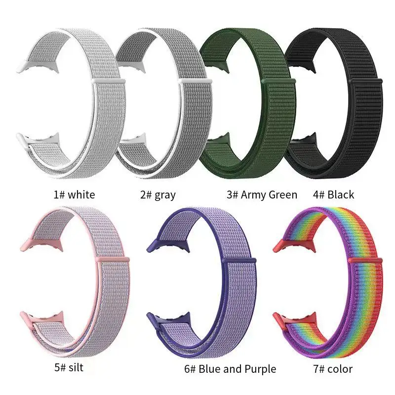 Nylon strap For Google Pixel watch Easy to adjust sports watch bracelet Replace breathable wrist strap For Google Pixel watch