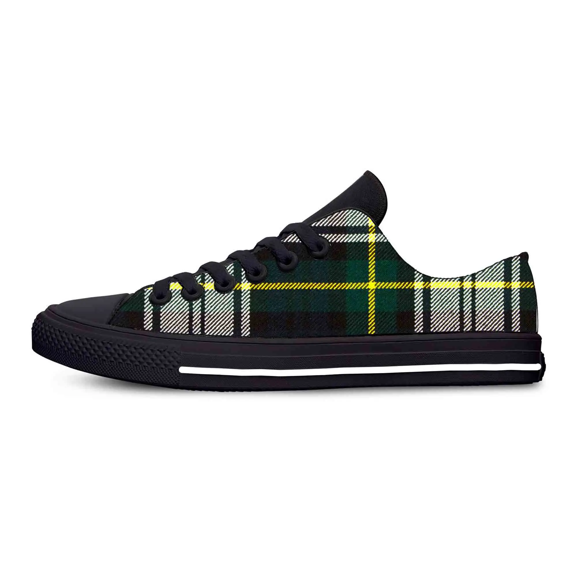 

Hot Cool Gordon Tartan Plaid Scottish Stewart Эстетическая повседневная тканевая обувь Мужчины Женщины Последние кроссовки Низкие классические туфли для доски