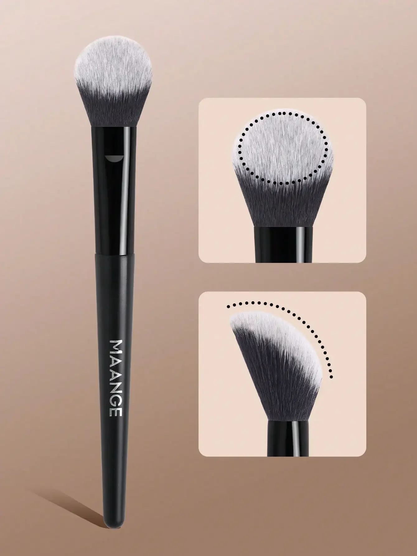 

1pc Durable Makeup Brush, High-Quality Synthetic Hair, Professional Makeup Brush Set Including Foundation Brush, Blush Brush