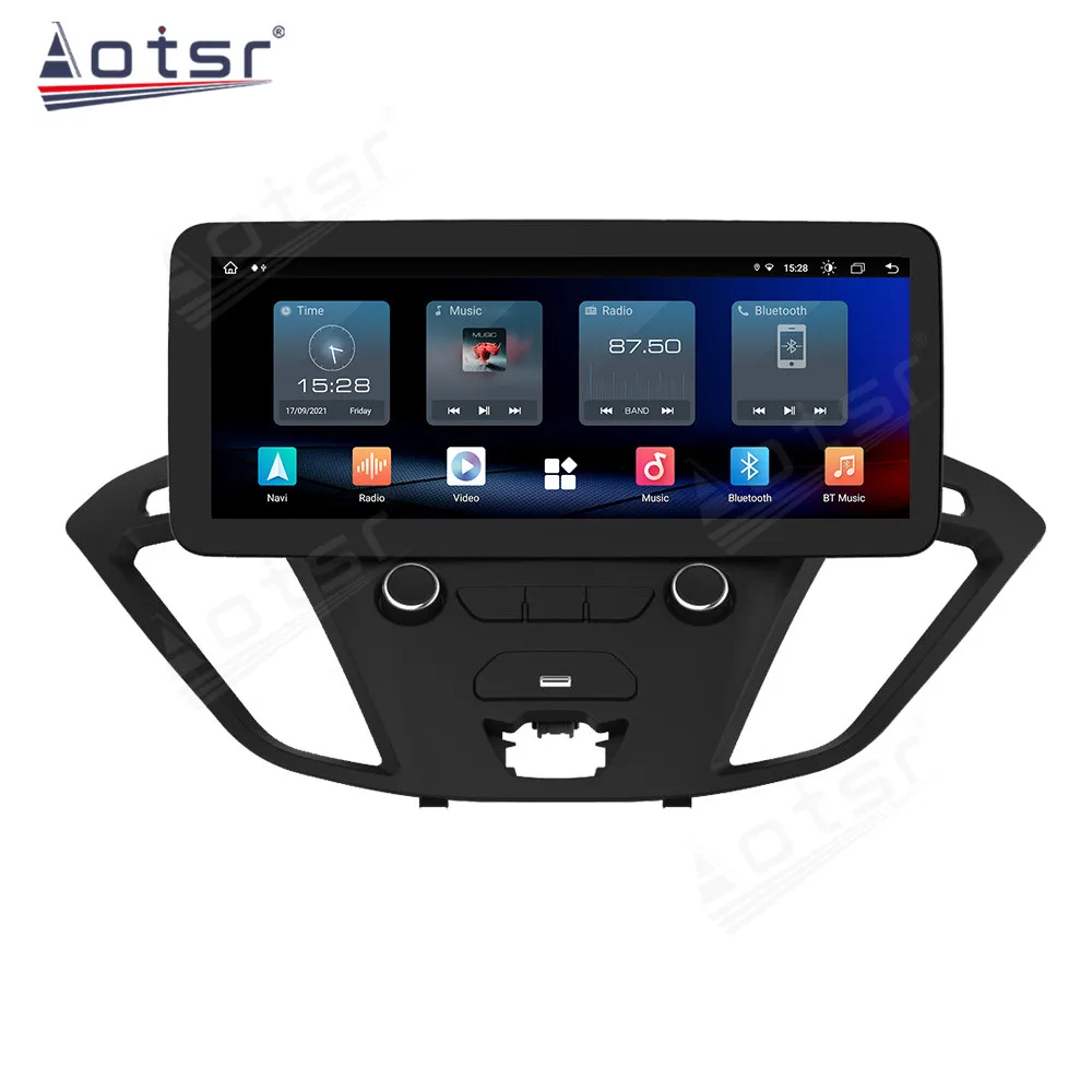 128G For Ford Transit Tourneo 2016 2017 2018 2019 2020 Car Radio Carplay Multimedia Vedio Player GPS Auto Navi Stereo DVD Head