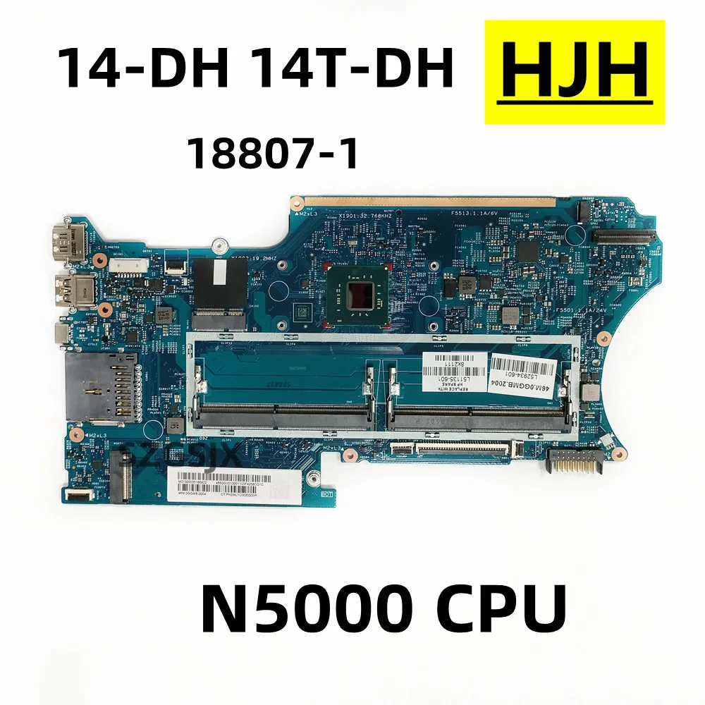 Материнская плата для ноутбука HP Pavilion 14-DH 14T-DH, 18807-1, L51135-601, L51135-001, con CPU SR3LZ N5000