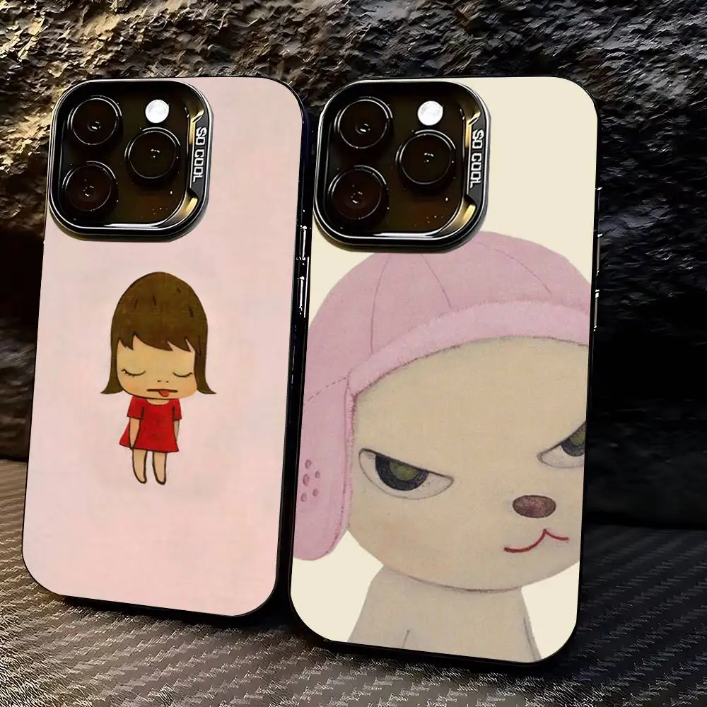 

Y-Yoshitomo N-Nara Phone Case For iPhone 17,16,15,14,13,12,11,Pro,X,XS,Max,Plus Soft Black Cover