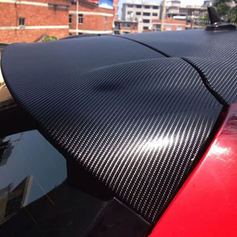 5D Black Carbon Fiber Film Roll Printer Transparent Self Adhesive Holographic Car Films