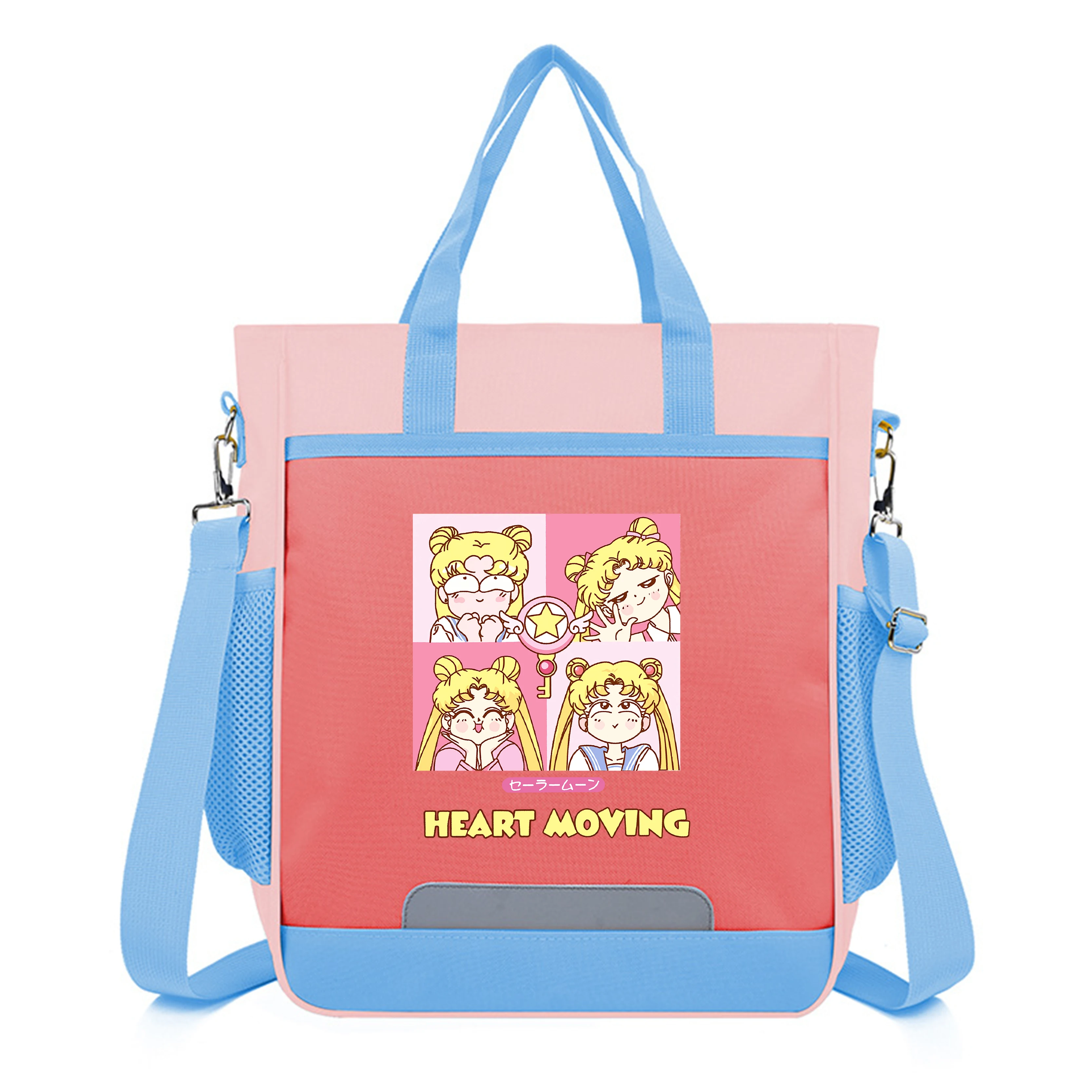 

Anime Cute Luna Cat Girls Handbag Oxford Totes Shoulder Bag Cartoon Messenger Bag Students Schoolbag Pupil Travel Daypack