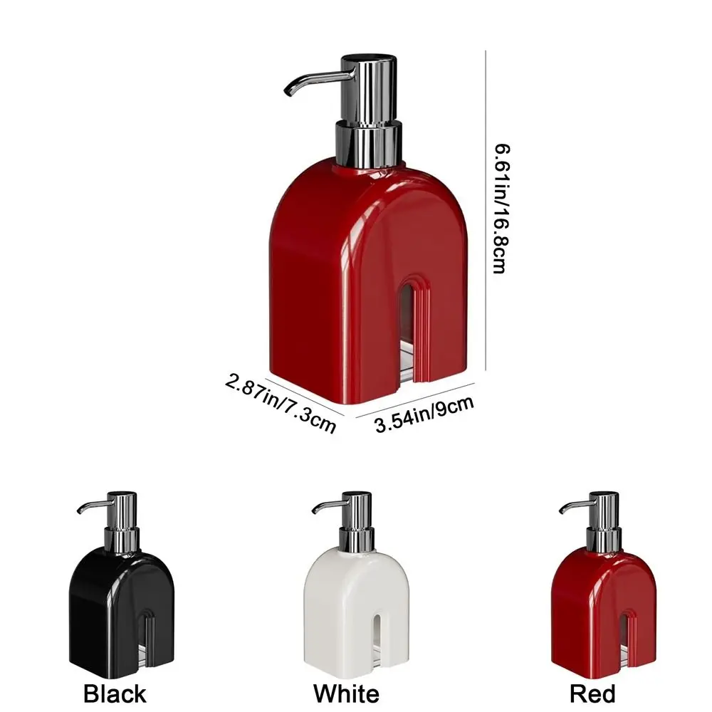 Multifunctional Plastic Shower Gel Shampoo Bubbler 400ml Refillable Hand Wash Bubbler Pump Style Empty Soap Dispenser Hotel