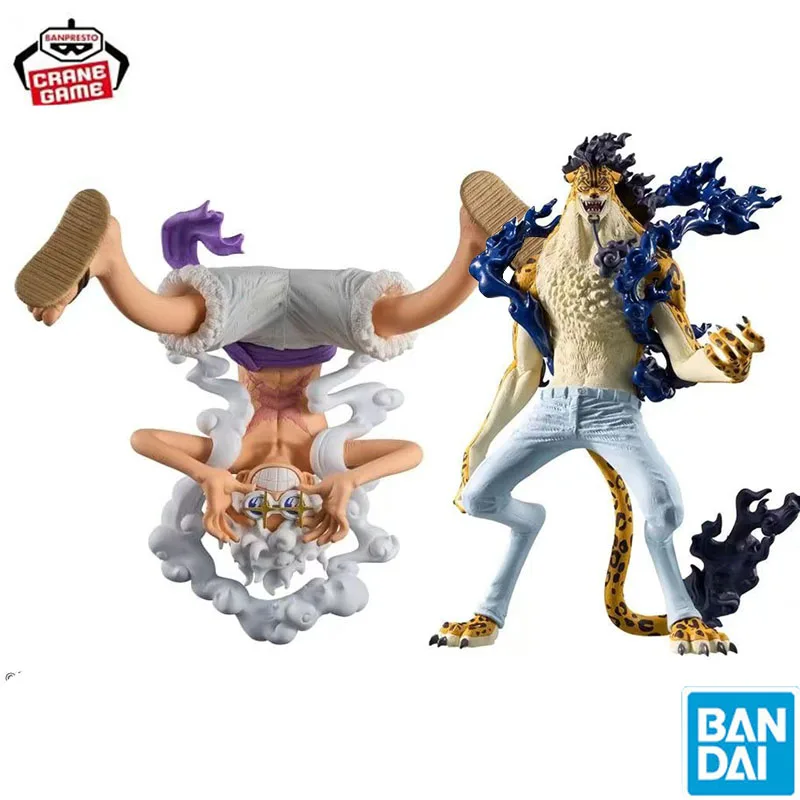 

Bandai Original Anime Figure One Piece KOA Lucci Luffy King of Artist Action Figurine PVC Model Toys Doll Collector