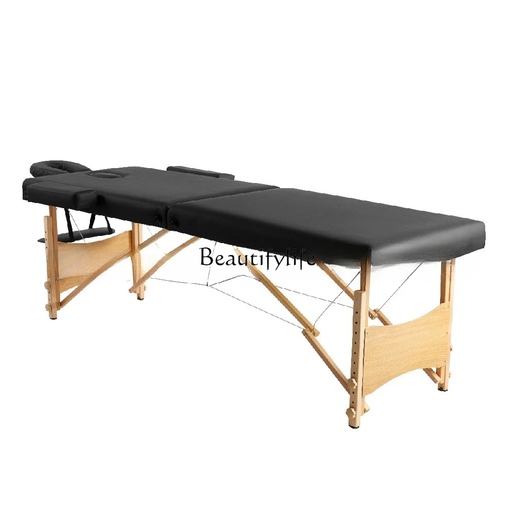 

*Folding massage two fold portable beauty bed tattoo massage chair with bag
