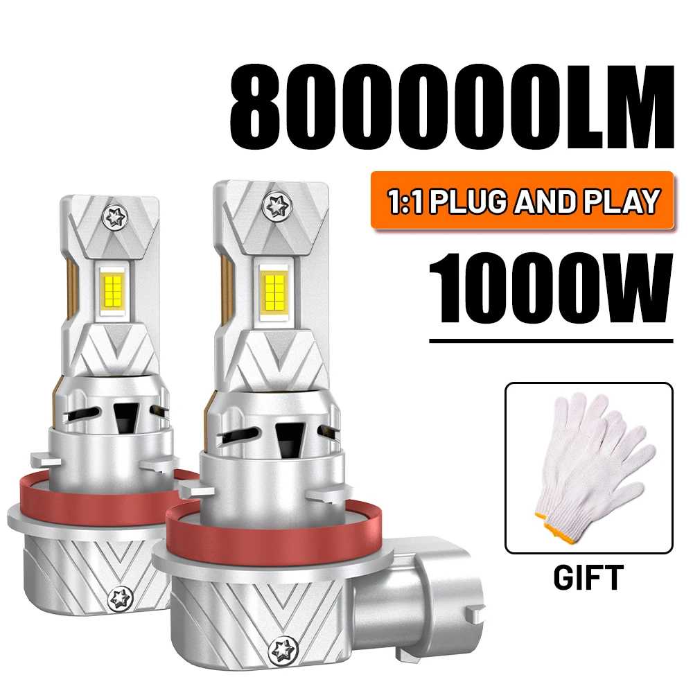 2PCS H1 Led Lamps 8… - image