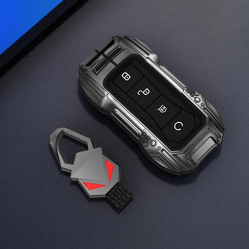 

For BYD Qin Plusdmi Atto 3 Han EV Dolphin New Zinc Alloy Car Key Case 4 Buttons Remote Control Protect Cover Durable Accessories