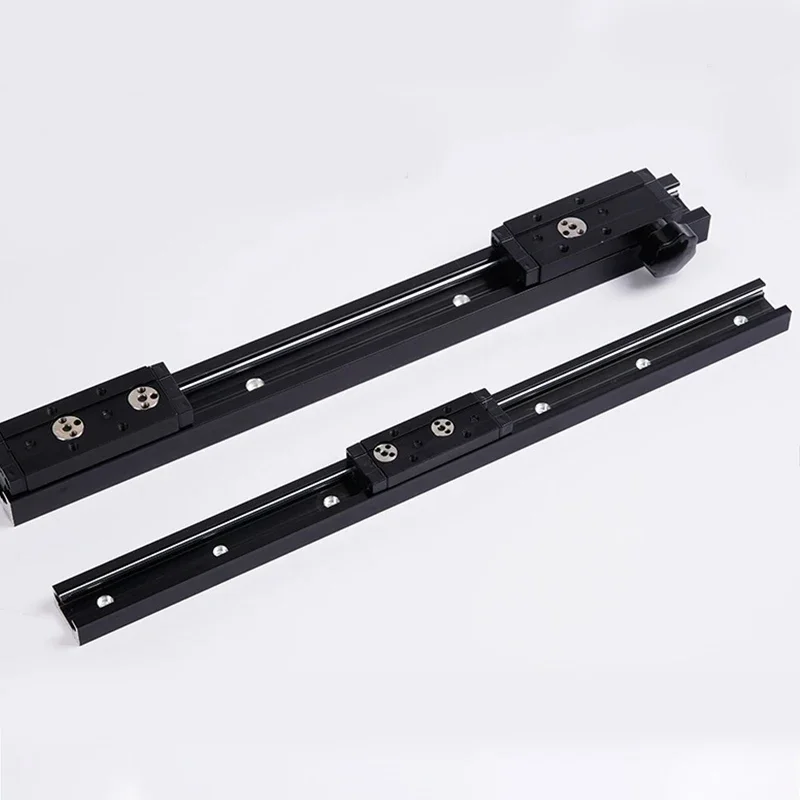 1pc linear guide black Silver Built-in dual-axis 28mm SGR10 Roller slide 1 set: 1 SGB10 block and 1 SGR10 Woodworking guide cnc