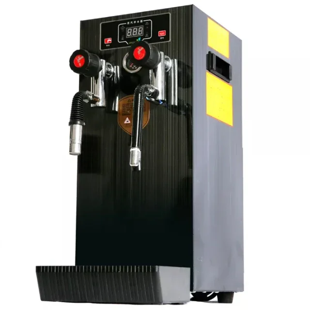 Electric Double Heating Hot Boiler Power Steam Boiler Bubble Tea Equipment Bar Milk Tea Shop use