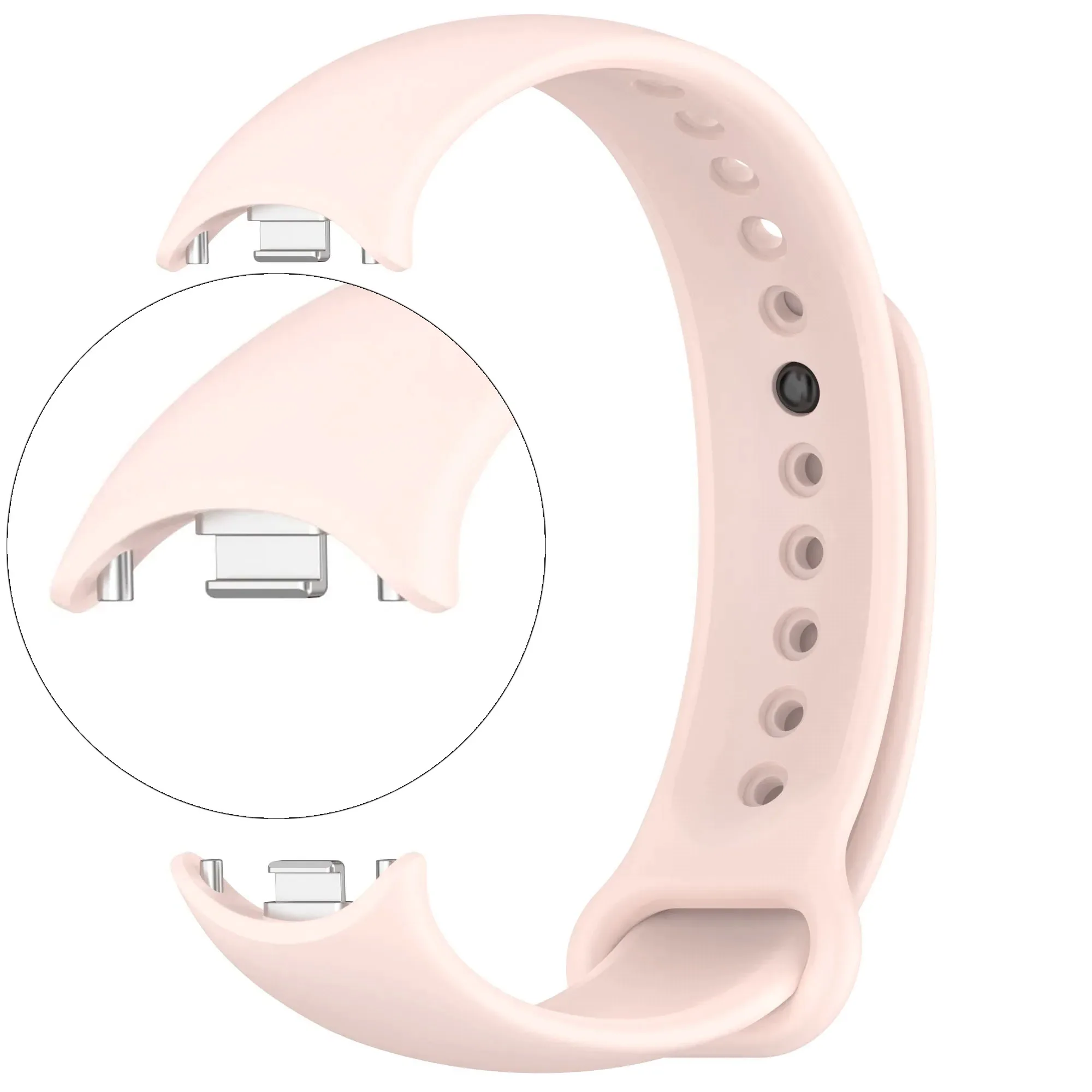 Weiches offizielles Silikonarmband für Xiaomi Mi Band 10 9 8, atmungsaktives Armband, Zubehör, Gürtel für MiBand 9 8, Ersatzarmband