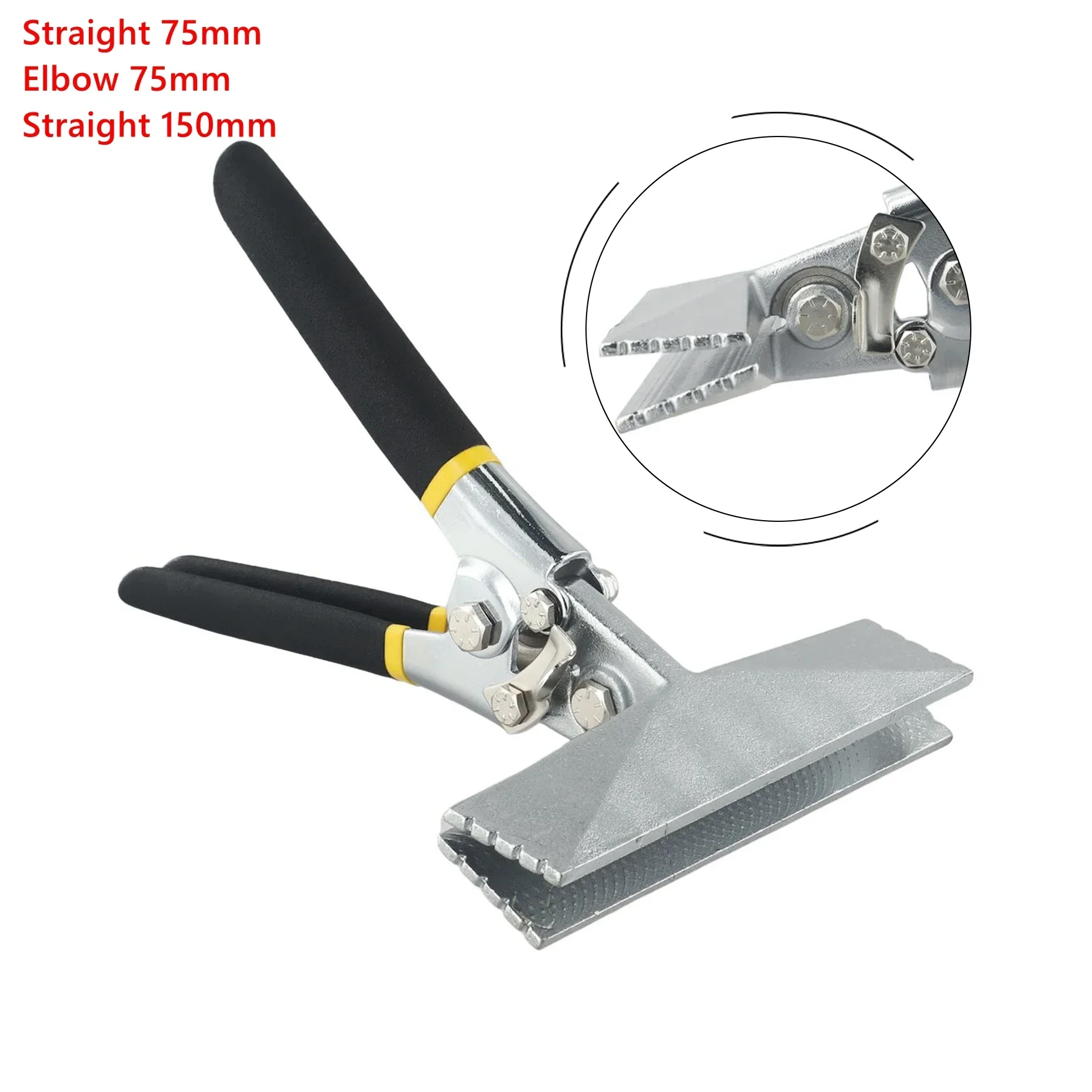 

Sheet Metal Bending Pliers 80/150mm Straight Elbow Handle Hand Seamer Crimping Folding Machinery Accessories Hand Repair Tools