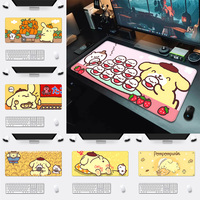 Sanrio Pompompurin Cartoon Mousepad HD Printing Computer Gamers Locking Edge Non-slip Mouse Pad XXL90x40cm Keyboard PC Desk Pad