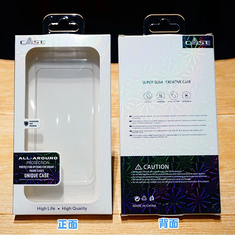 Caja de Embalaje para 100 Fundas de Teléfono 2026, Caja de Cuero para Teléfono de 4-7 Pulgadas, Caja de PVC con Blíster, Caja de Cartón, Caja Universal para Fundas de Teléfono