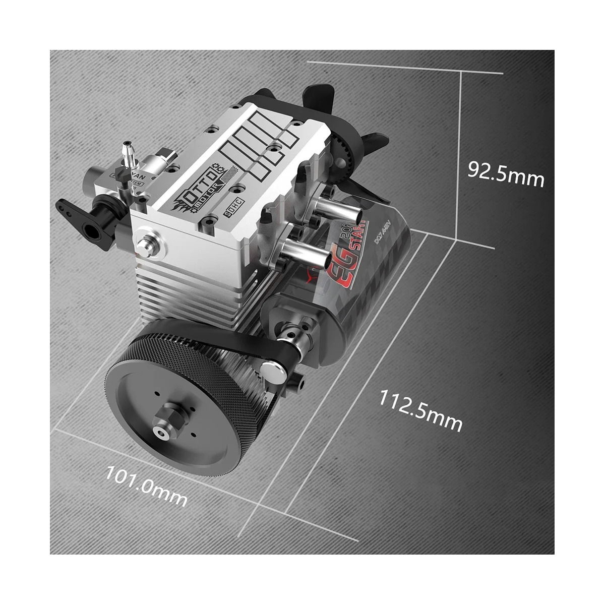 

Двигатель с встроенным 2-цилиндровым двигателем TOYAN L200AC1-OT Engine + L200 4-тактный двигатель с воздушным охлаждением 7Cc 4000-16000 об/мин