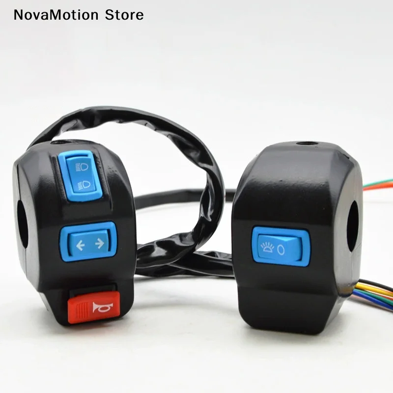[NM]Electric Tricycle Handle Seat Switch Assembly Horn Headlight Turn Signal Universal Combination Button With Brake Lever[NM]
