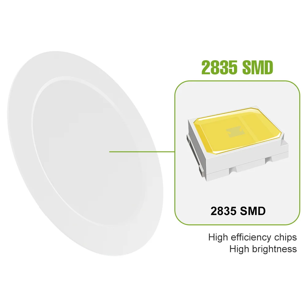 25W Lampa sufitowa LED Wpuszczana okrągła oprawa typu Downlight 220V Wewnętrzna lampa punktowa 5W 10W 15W 20W 240V Do salonu Sypialnia Zimna/ciepła