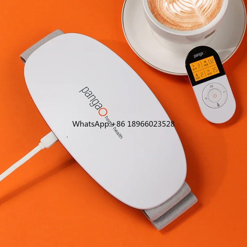 

Smart intelligent multifunction hot compress ems waist abdomen massager heating belt with heat