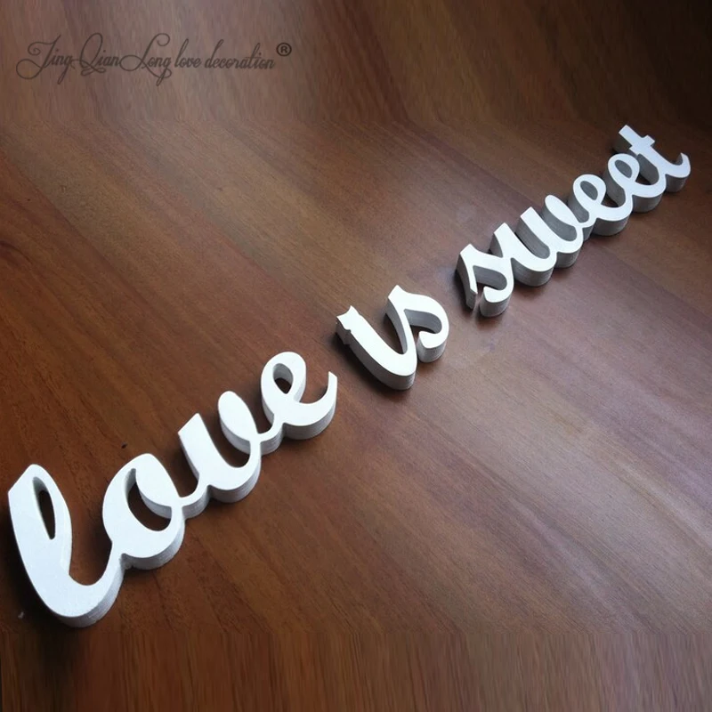 Love IS SWEET Wooden Letters for Wedding Decoration, Wedding Sign, Free Shipping image 4