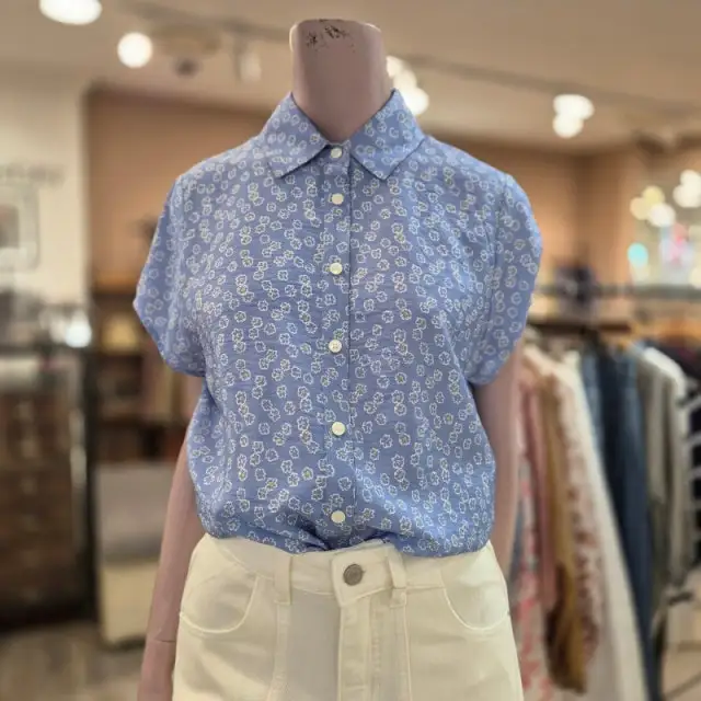 

Casual Floral Print Short Sleeve Shirt Women's Summer New Style Versatile Brand Clothing Awei Fashion Straight Cut Shirt