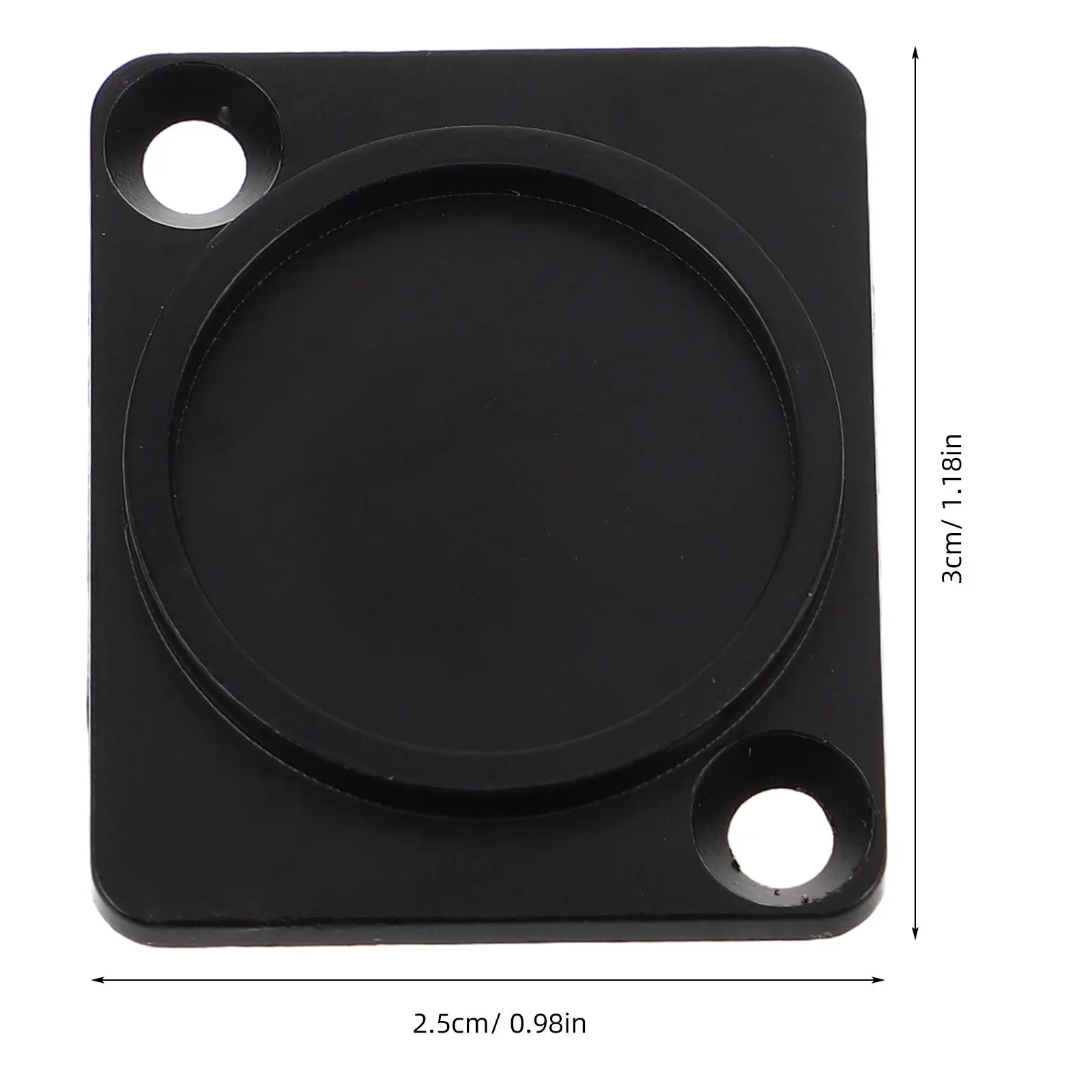 6Pcs Heavy-Duty Metal Blank Plate for Audio Rack Mount Xlr Connectors Chassis Cover Speaker Wire Connector Dust Guard Accessory view 4