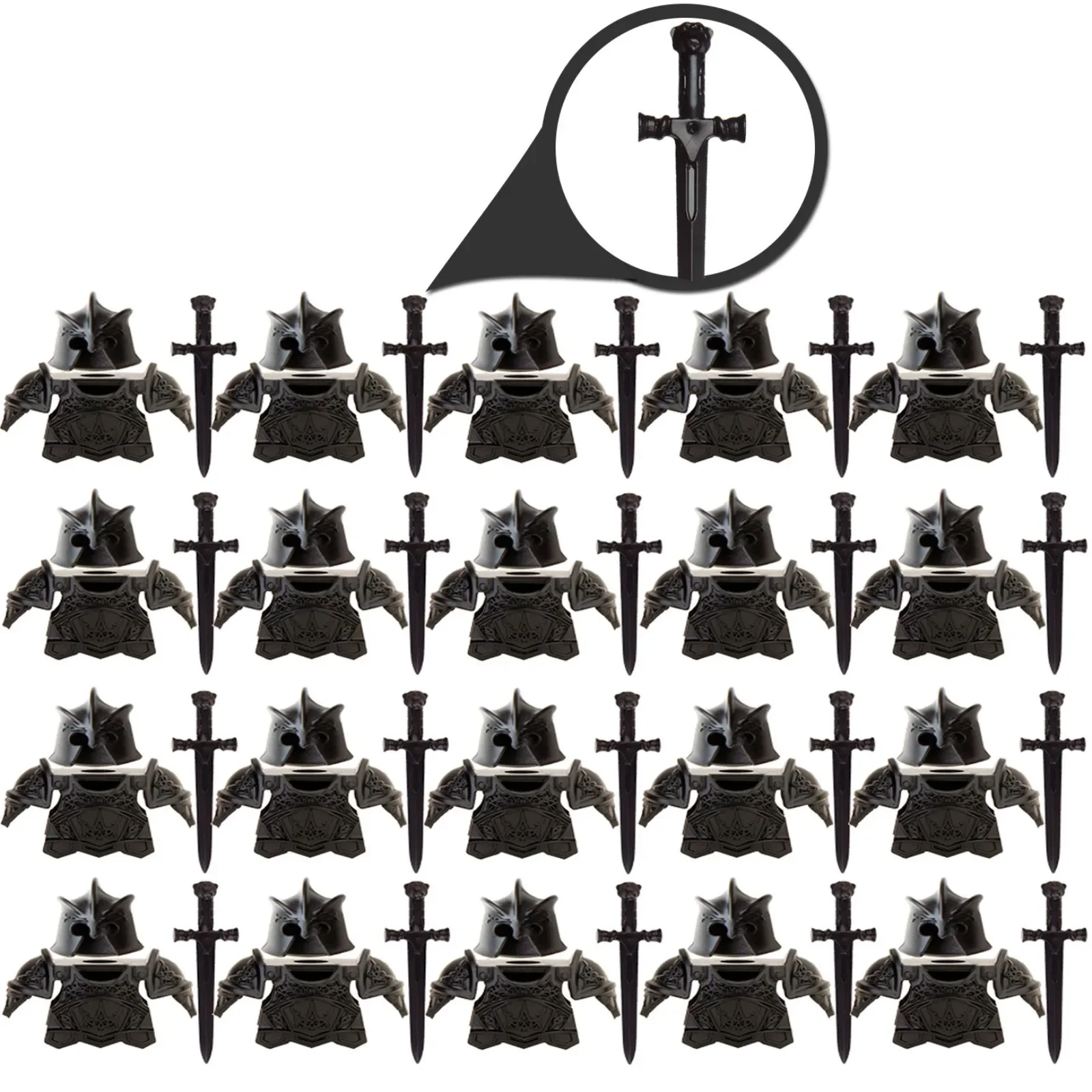 

Креативный военный строительный набор — винтажный комплект брони и шлема для блочного строительства