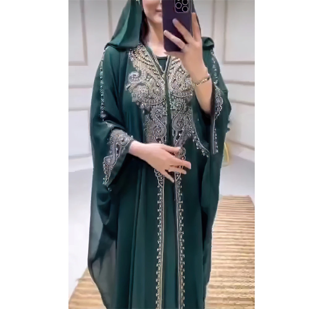 Африканские вечерние платья для Djellaba, женские шифоновые бубоу, Анкара Дашики, комплект из 2 предметов, наряд Дубай, кафтан, абайя, халат,