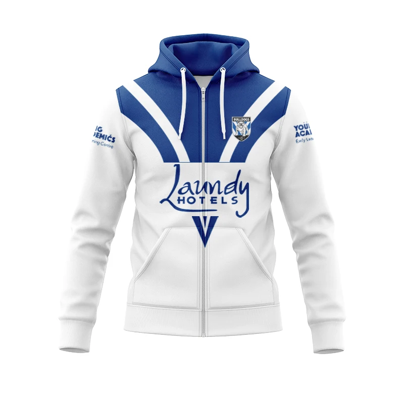 Canterbury Bankstown Bulldog 2024 Thuis/Weg/Legioen/Hoodie Met Rits Nieuw