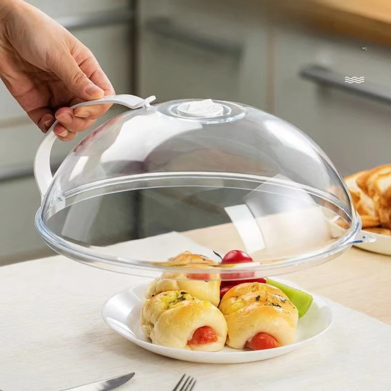 1 PC Microwave Oven, Heat-resistant Food Heating, Plastic Preservation, Transparent Vegetable Cover, Vegetable Lid