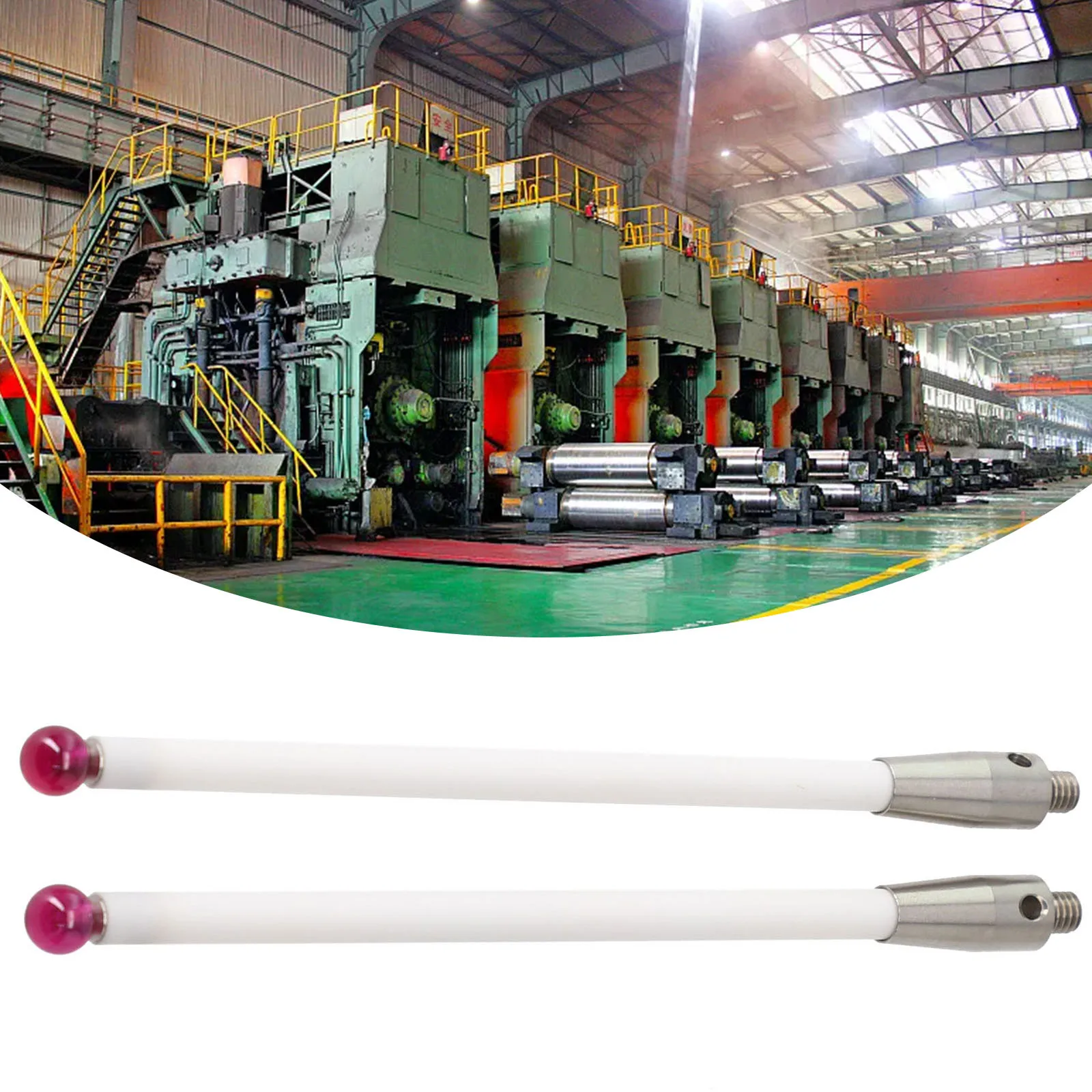 

2 шт. для Renishaw A-5000-3712 CMM зонд стилус 100 мм керамический стержень-6 мм шариковый наконечник 100 мм резьбовая головка керамический стержень стили
