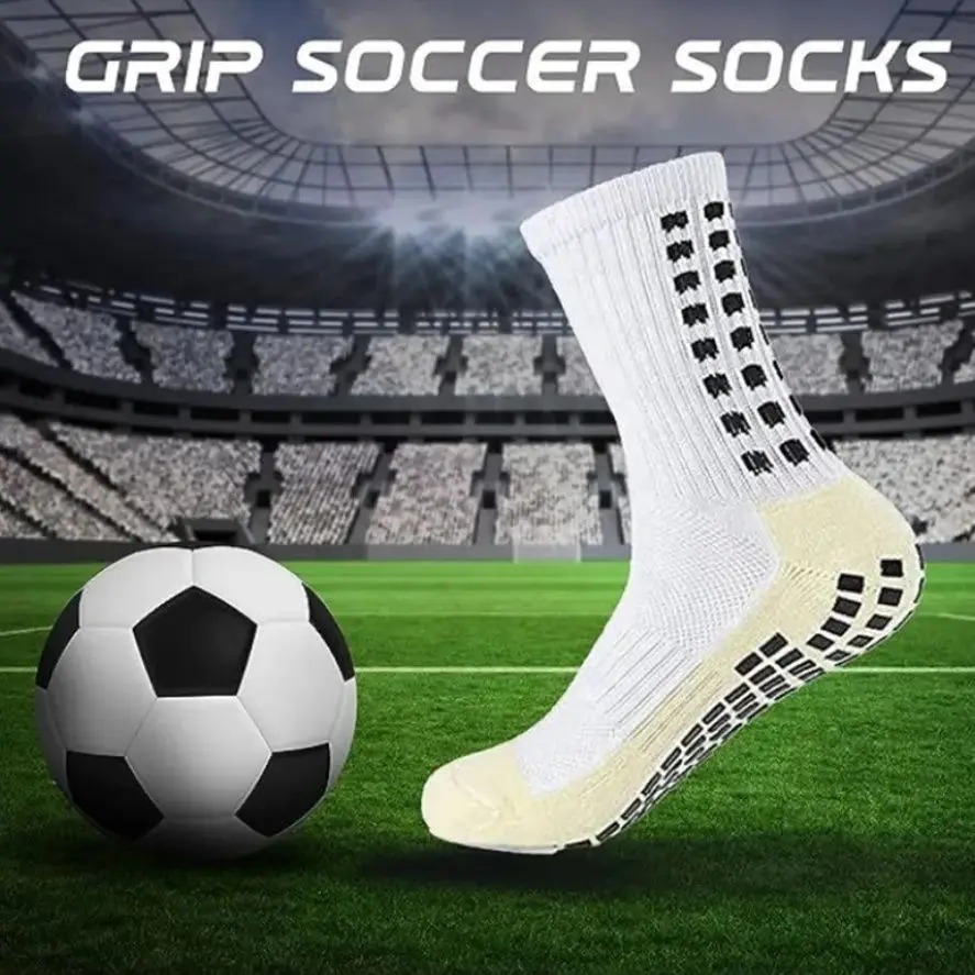 

6 пар носков Jindian: нескользящие, дышащие, с махровой подошвой, средней длины, для футбола и баскетбола