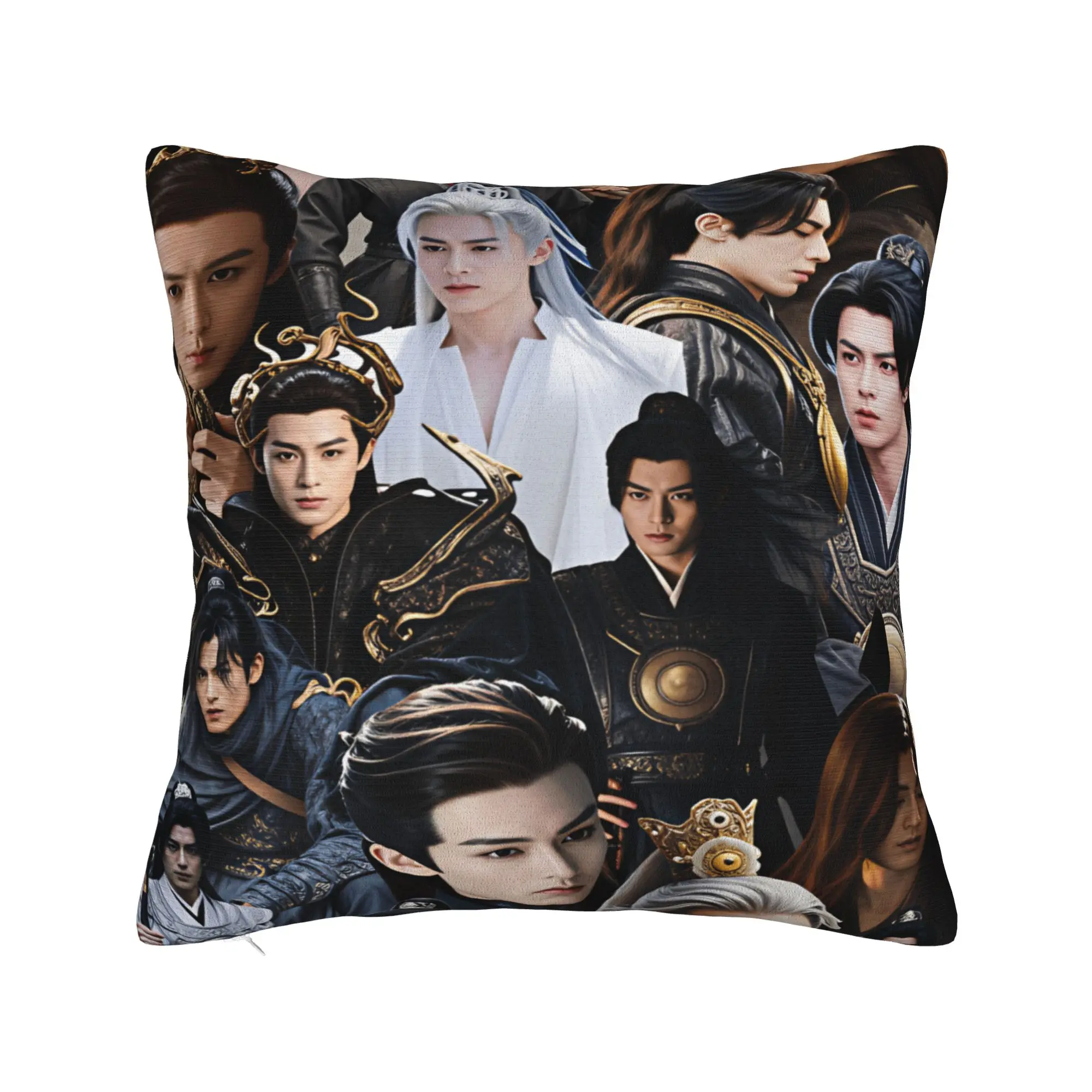Wang Hedi Dylan Wang Actor Pillow Cover  Soft Cushion Cover Cute Funny Pillow Case For Sofa Car Home Decor