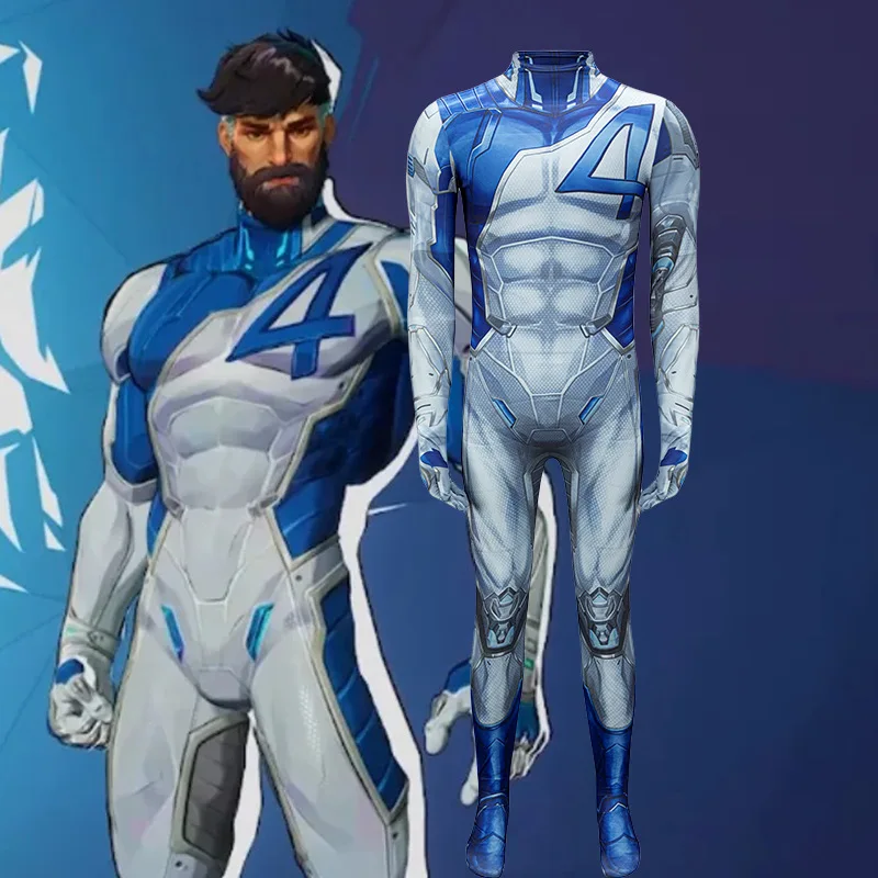 Disfraz de Halloween de los Cuatro Fantásticos, Traje de Cosplay de Superhéroe, Disfraces para Fiestas de Disfraces y Actuaciones para Niños y Adultos