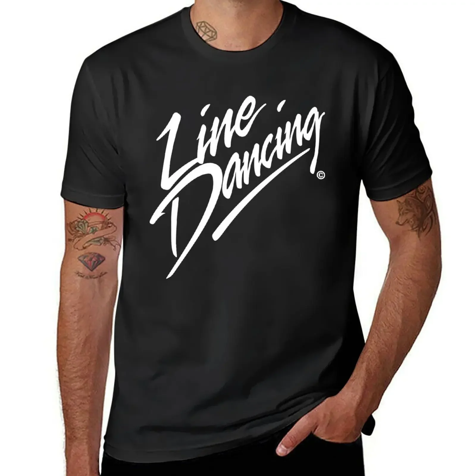 LINE DANCING HANDWRITTEN, BY SUBGIRL T-Shirt vintage t shirts boys whites T-shirts man plain t shirts men