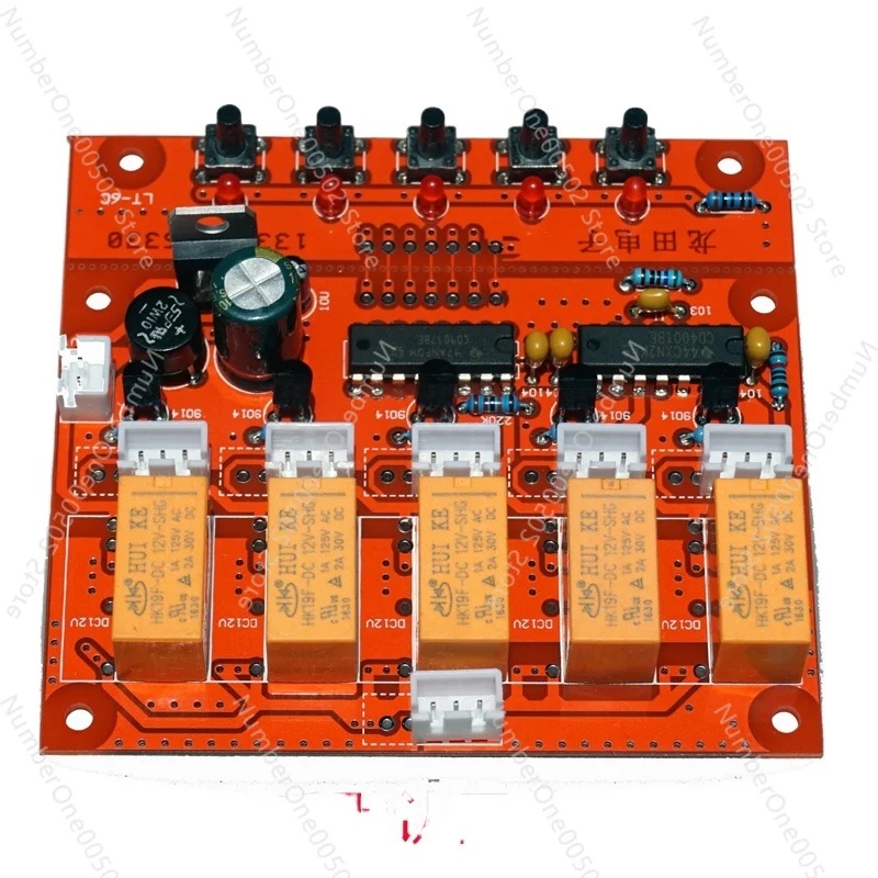 HIFI Front Level Five-channel 5-speed Signal Relay Switch DIY Audio Signal Input Selection Audio Source Board PCB