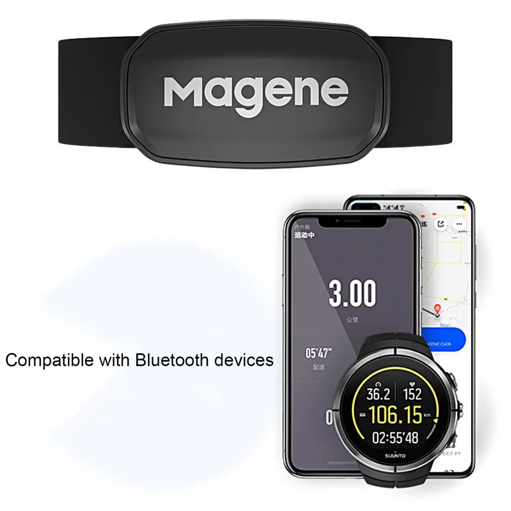 Magene H303 Heart Rate Sensor  ANT Upgrade H64 HR Monitor With Chest Strap Dual Mode Computer Bike Sports Band Belt New