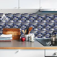 10x Self-Adhesive 3D-Mosaic Tile Sticker Kitchen Bathroom Wall Sticker For Home Bathroom Montage Decoration 10x10cm Epoxy 6