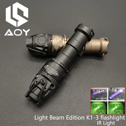 전술 금속 KIJI K1 K1-3 조정 가능한 IR 스카우트 라이트 850nm 조명 램프 사냥 원래 마킹 K10 LED/IR 손전등