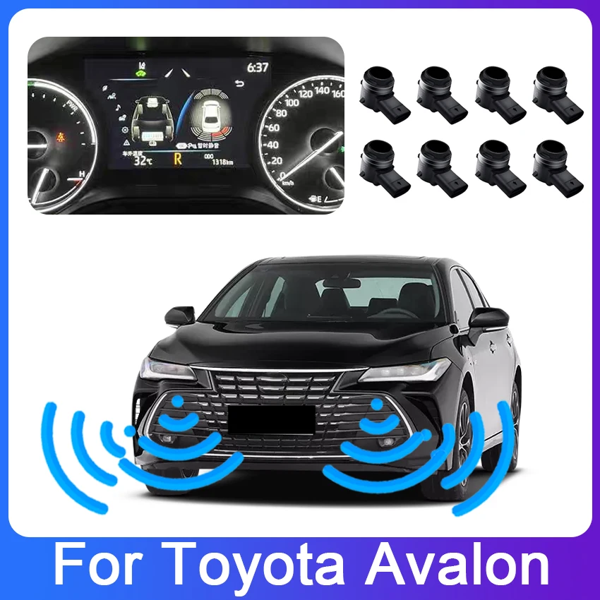 Car Front Rear Reverse Parking Sensor Assistance Backup Radar Buzzer System For Toyota Avalon 2019-2022 parking sensor system