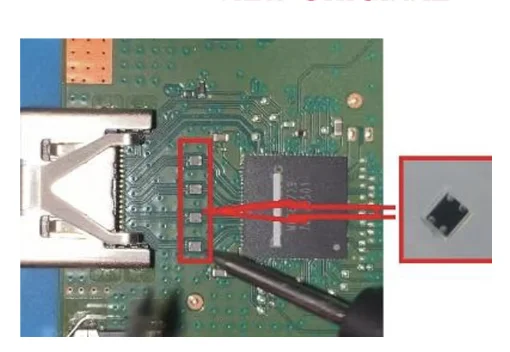 For PS4 Pro NVA001 / For PS4 Slim EMI Coil Choke Filters on Motherboard Fix Part