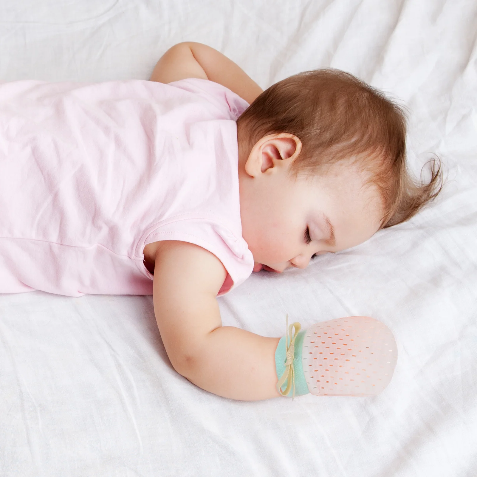 

1Pair Baby Mittens Adjustable Drawstring No Scratch Hand Protector Infant Gloves for Newborn Toddlers Boys Girls