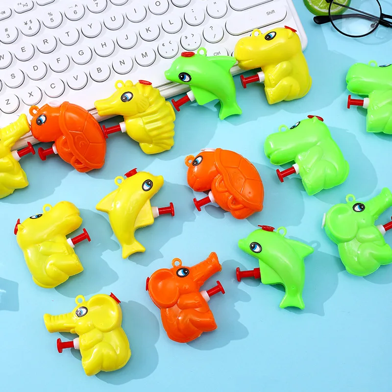 6Pc animals Mini Water Gun Children\'s Small Water Gun Mini Spray Gun Small Size Water Fighting Game Outdoor Toys Gun For Kids