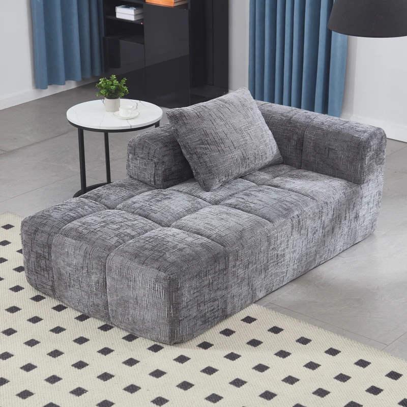 أريكة United We WIN Chenille Loveseat، أرائك وحدات بسيطة للنوم لغرفة المعيشة وغرفة النوم وصالة الشقة #1