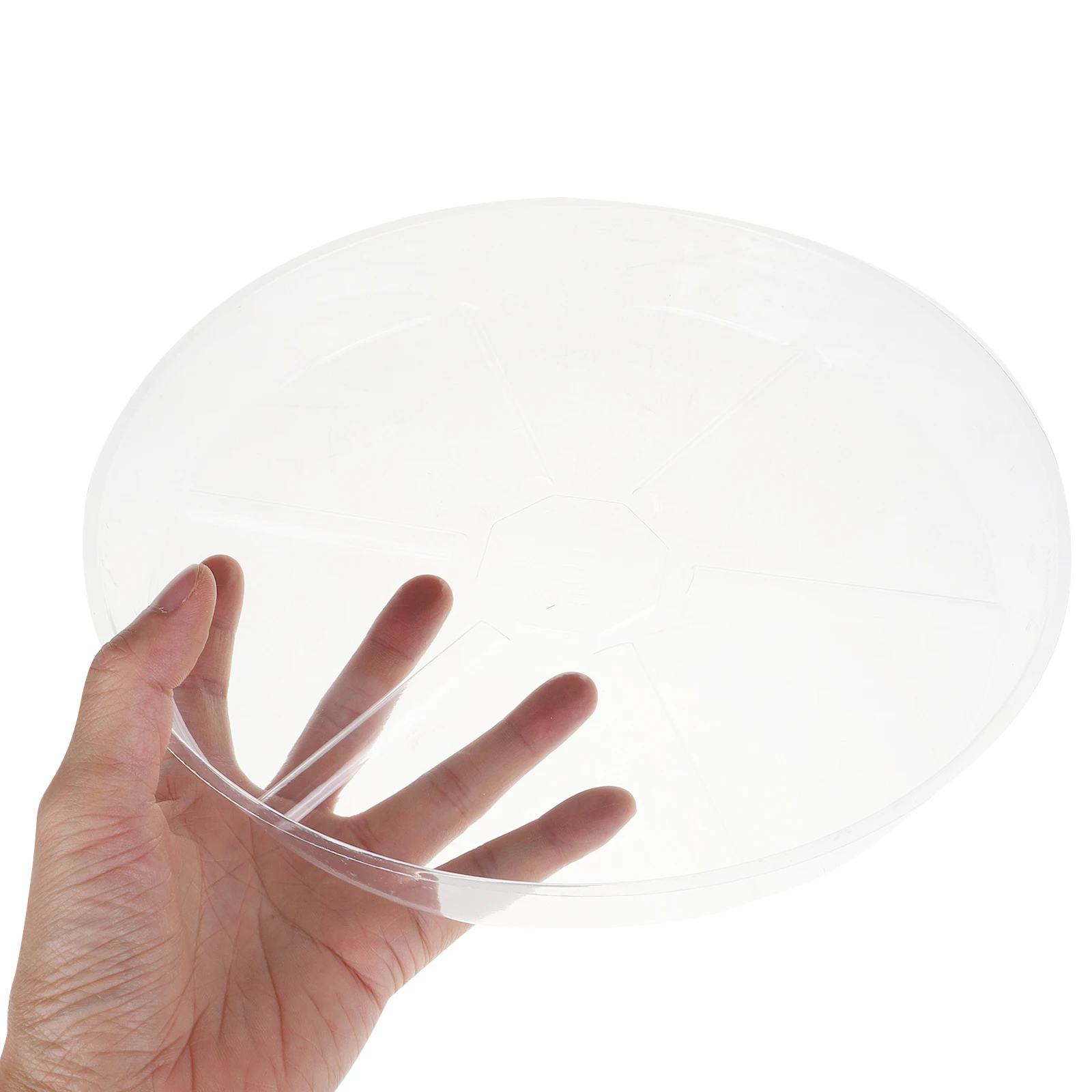 

5pcs Anti-drip Tray Clear Plant Saucers Durable Plastic Planter Trays Flowerpot Base Gardening Home Decor